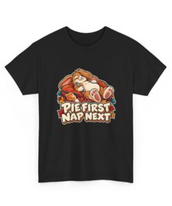 Pecan Snoozeworth Thanksgiving Rabbit T-Shirt | Pie First Nap Next - Image 6