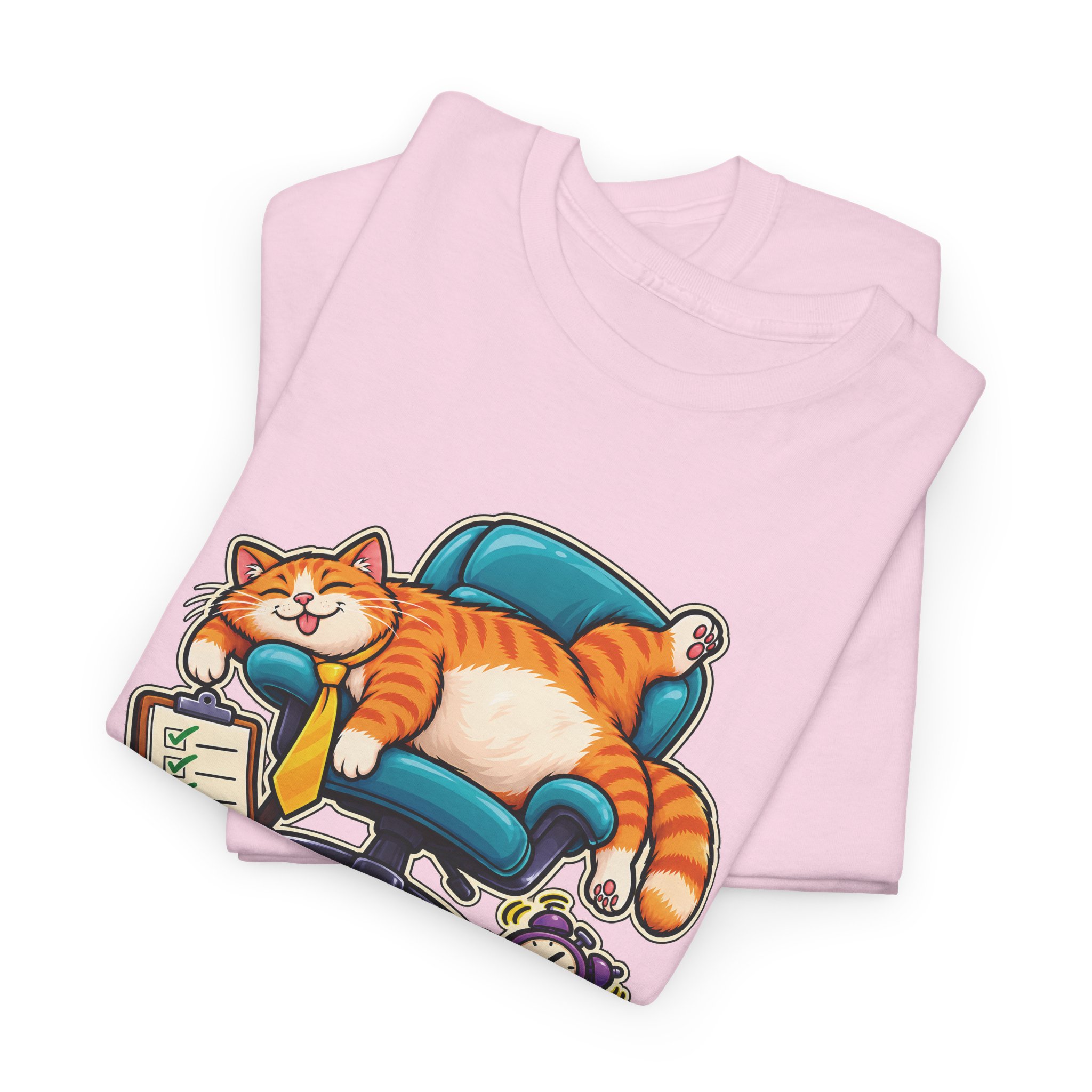 Orange Tabby Cat T-Shirt | Highly Qualified to Nap - Image 44
