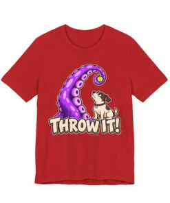 THROW IT! Dog & Tentacle Graphic T-Shirt - Image 34