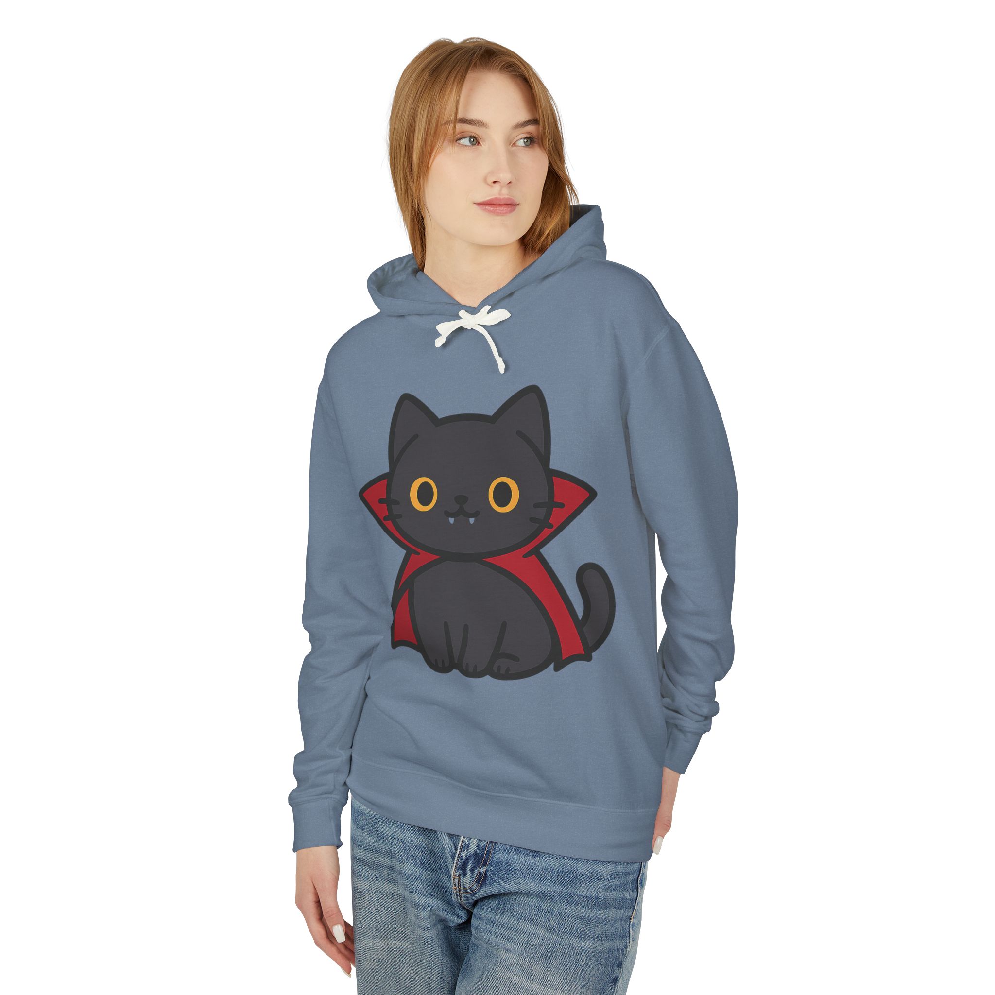 Count Purrcula Lightweight Pullover Hoodie | Count Purrcula Hoodie - Image 37
