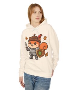 Alternative view of Captain Oakhelm Hoodie | Squirrel Knight Autumn Hooded Sweatshirt
