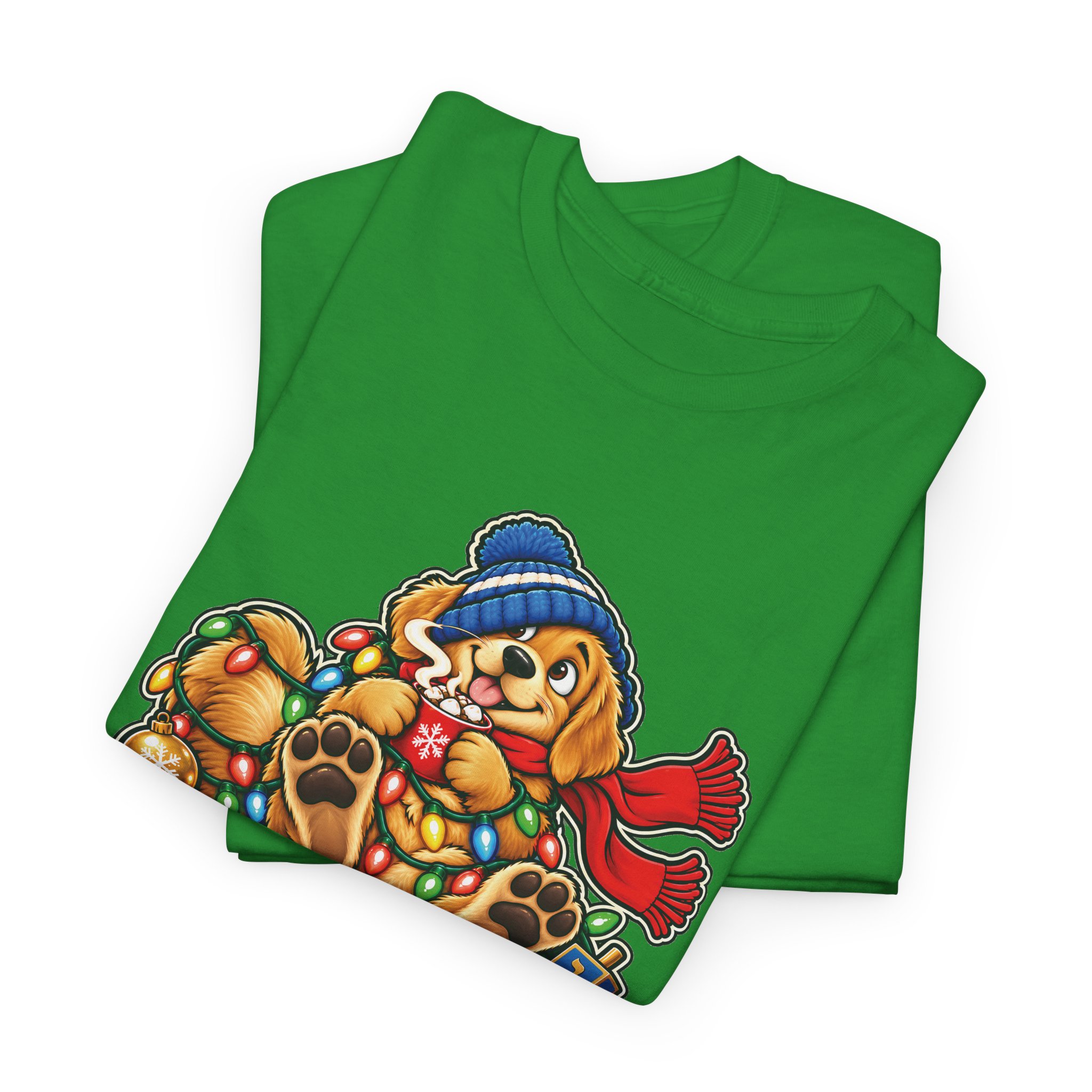 Holiday Golden Retriever T-Shirt | Warm Wishes Cold Paws - Image 28