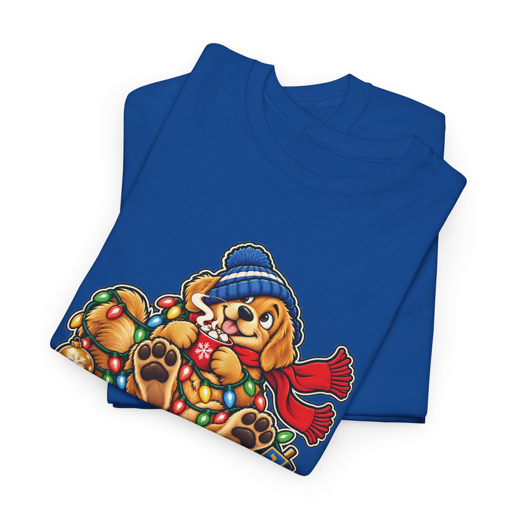 Holiday Golden Retriever T-Shirt | Warm Wishes Cold Paws - Image 40