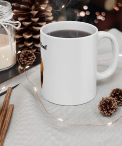 Alternative view of Baron von Floof Mug | Pomeranian Aristocrat Coffee Cup