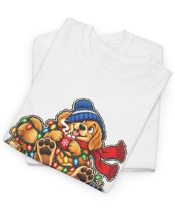 Holiday Golden Retriever T-Shirt | Warm Wishes Cold Paws - Image 4