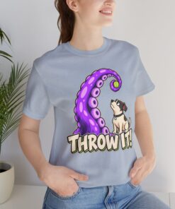 THROW IT! Dog & Tentacle Graphic T-Shirt - Image 27
