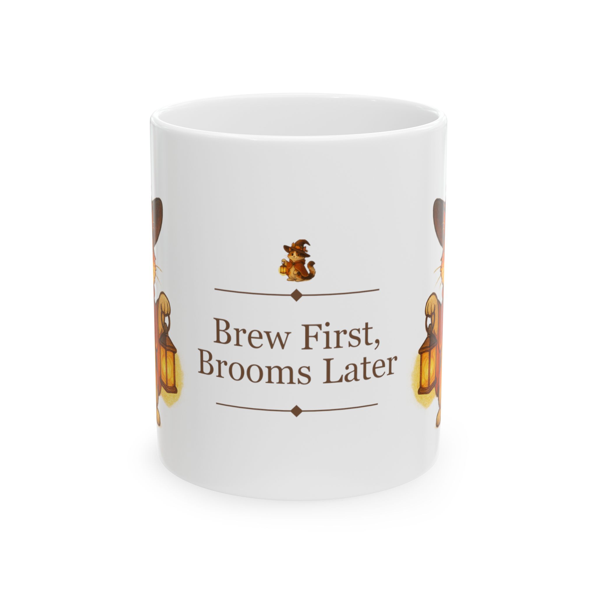 Willow the Harvest Witch Ceramic Mug | Harvest Witch Cat Mug - Image 2