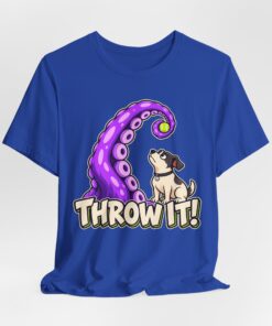 THROW IT! Dog & Tentacle Graphic T-Shirt - Image 33