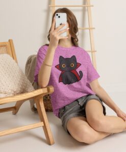 Count Purrcula Unisex Heavy Cotton T-Shirt | Count Purrcula T-Shirt - Image 30