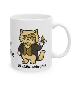 Alternative view of Sir Whiskington Court Etiquette Mug | Butler Cat Coffee Cup