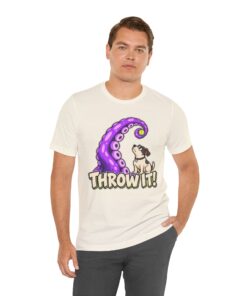 THROW IT! Dog & Tentacle Graphic T-Shirt - Image 22