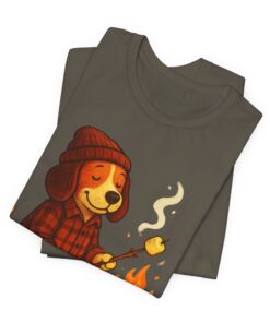 Baxter the Bonfire Beagle Unisex Jersey T-Shirt | Beagle Tee - Image 20
