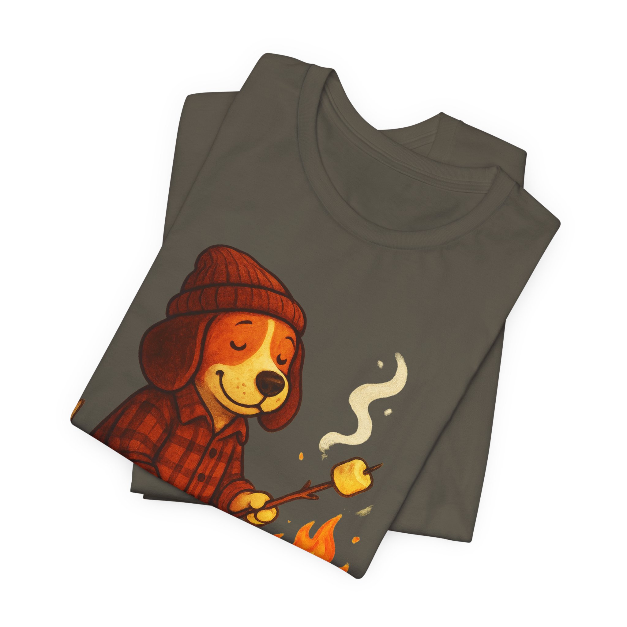 Baxter the Bonfire Beagle Unisex Jersey T-Shirt | Beagle Tee - Image 20