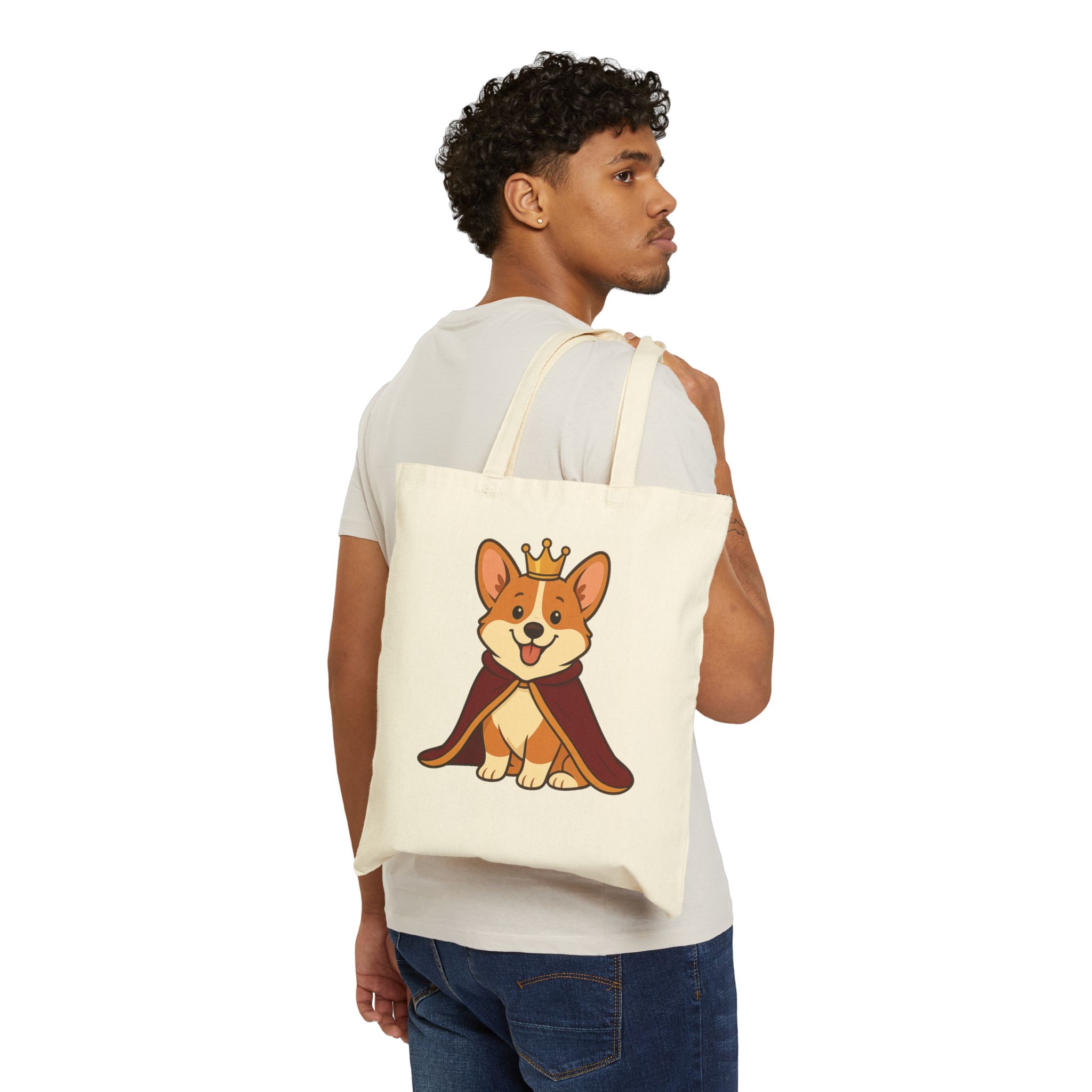 Queen Biscuit Cotton Canvas Tote Bag | Queen Biscuit Tote