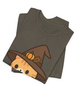 Willow the Harvest Witch Unisex Heavy Cotton T-Shirt | Harvest Witch Cat Tee - Image 28