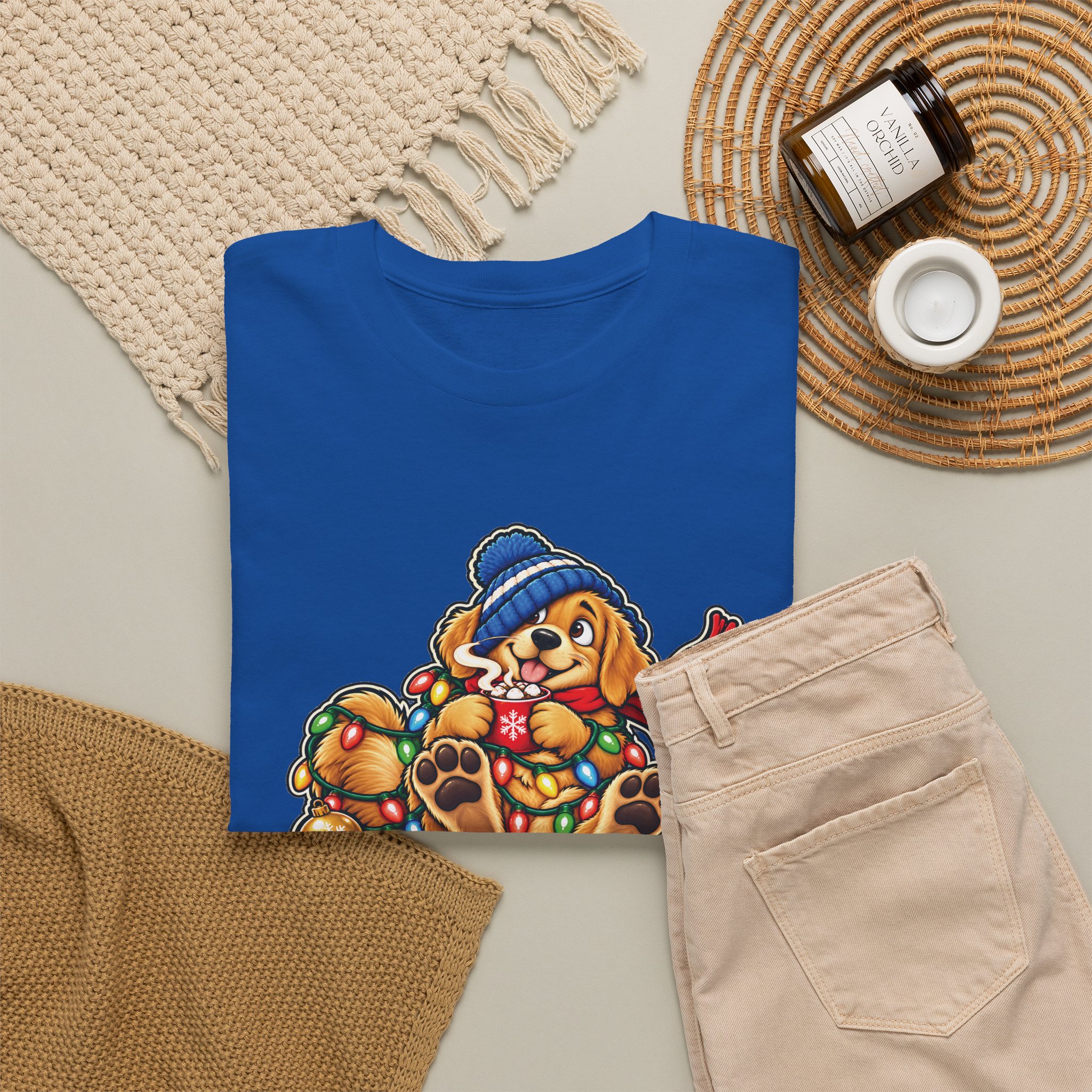 Holiday Golden Retriever T-Shirt | Warm Wishes Cold Paws - Image 41