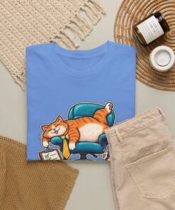 Orange Tabby Cat T-Shirt | Highly Qualified to Nap - Image 33