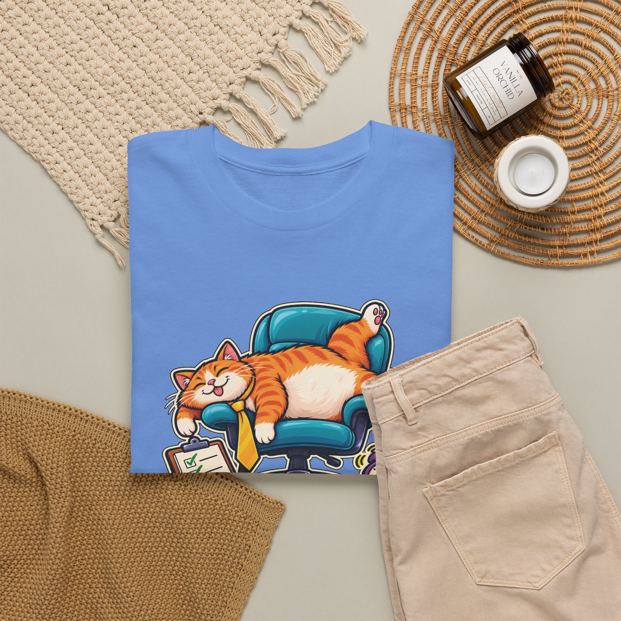 Orange Tabby Cat T-Shirt | Highly Qualified to Nap - Image 33