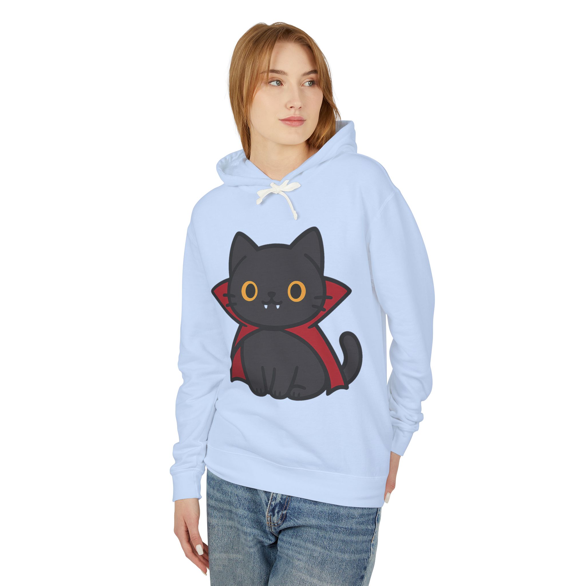 Count Purrcula Lightweight Pullover Hoodie | Count Purrcula Hoodie - Image 17