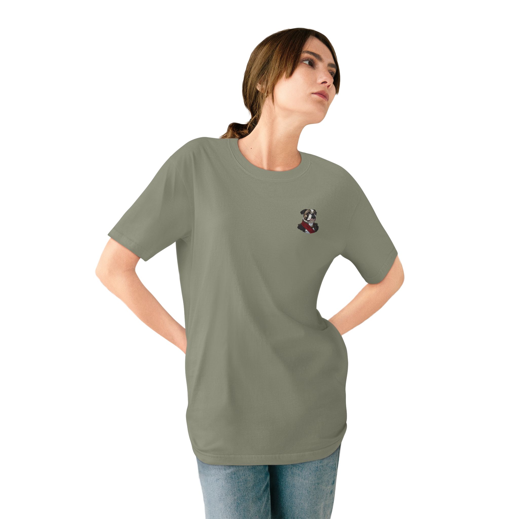 Duke of Barkington Women’s Organic Cotton Bulldog T-Shirt – Noble Comfort for Dog-Loving Queens - Image 18