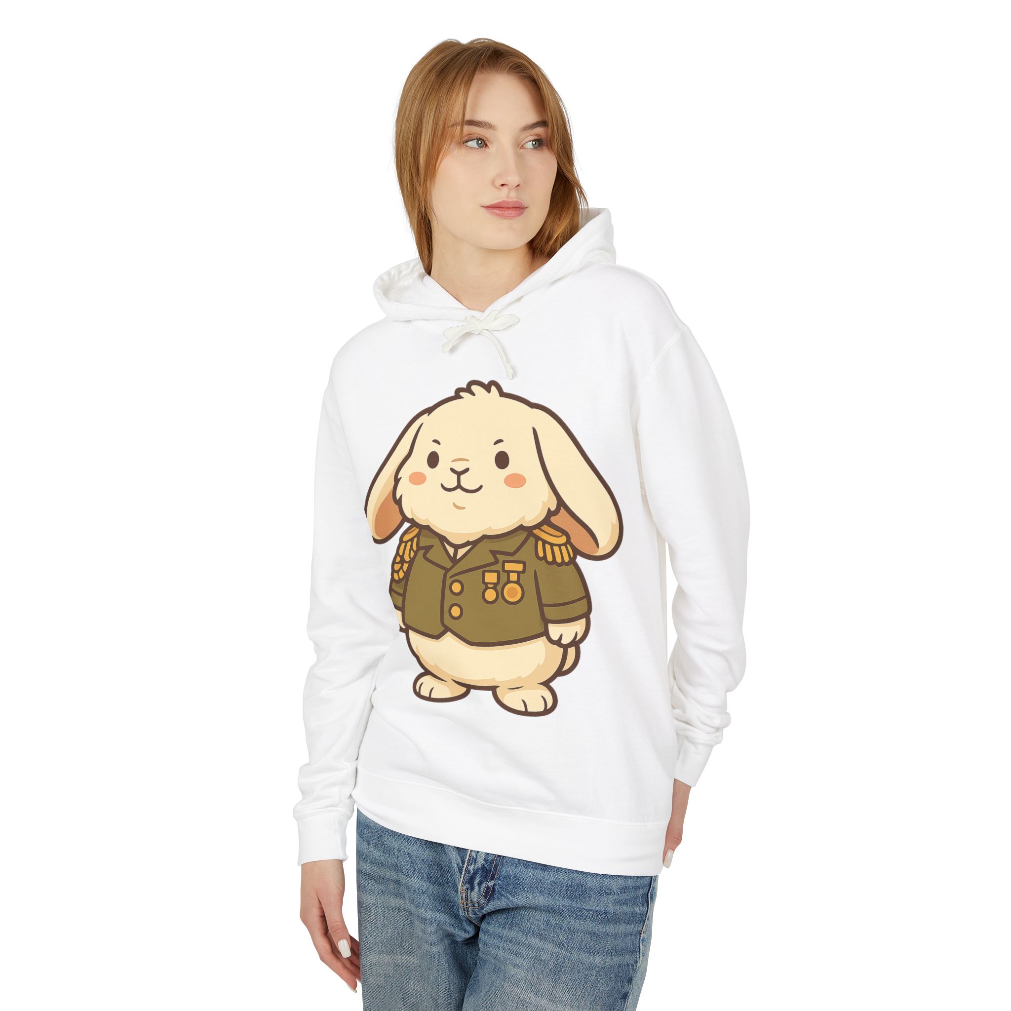 General Floofington Lightweight Pullover Hoodie | General Floofington Hoodie - Image 11