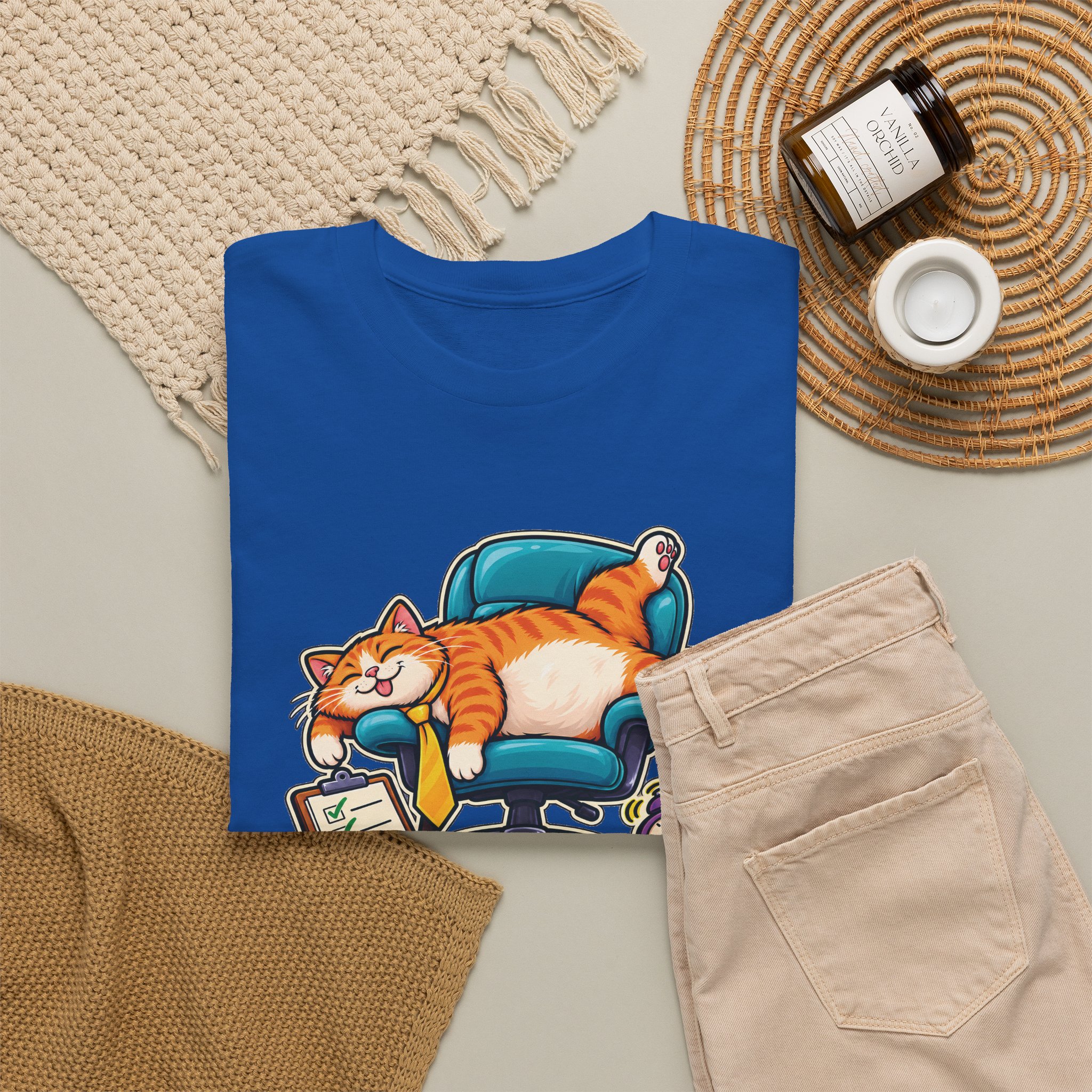 Orange Tabby Cat T-Shirt | Highly Qualified to Nap - Image 37