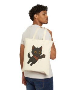 Baroness Pounce Cotton Canvas Tote Bag | Baroness Pounce Tote - Image 8