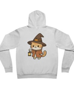 Willow the Harvest Witch Lightweight Pullover Hoodie | Harvest Witch Cat Hoodie - Image 3