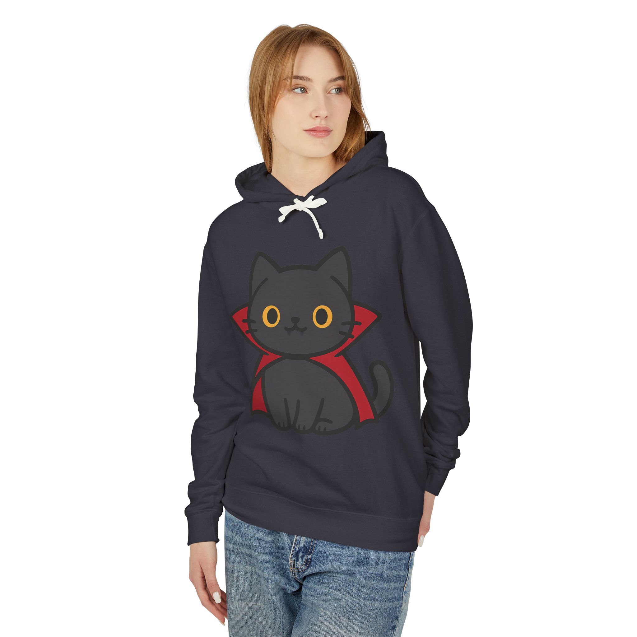 Count Purrcula Lightweight Pullover Hoodie | Count Purrcula Hoodie - Image 41
