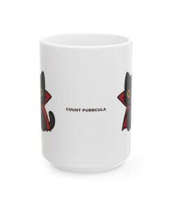 Count Purrcula Ceramic Mug | Count Purrcula Mug - Image 5