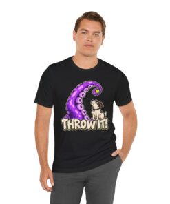 THROW IT! Dog & Tentacle Graphic T-Shirt - Image 15
