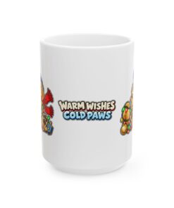 Holiday Golden Retriever Ceramic Mug | Warm Wishes Cold Paws (11oz, 15oz) - Image 6