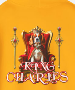 King Charles Hoodie | Regal Dog Throne Sweatshirt