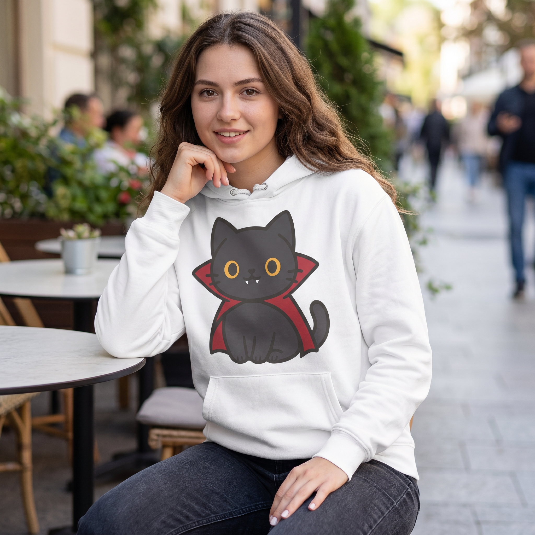 Count Purrcula Lightweight Pullover Hoodie | Count Purrcula Hoodie