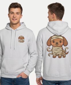 Sir Wrapsalot Hoodie | Mummy Dachshund Halloween Hooded Sweatshirt - Image 4