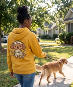 Sir Wrapsalot Hoodie | Mummy Dachshund Halloween Hooded Sweatshirt - Image 13