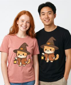 Willow the Harvest Witch Unisex Heavy Cotton T-Shirt | Harvest Witch Cat Tee