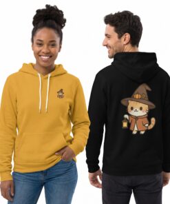 Willow the Harvest Witch Lightweight Pullover Hoodie | Harvest Witch Cat Hoodie