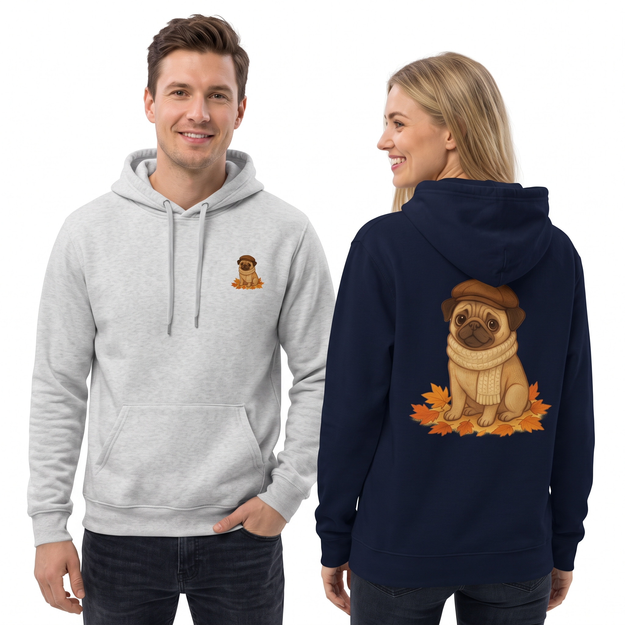 Sir Reginald Pugsley Lightweight Pullover Hoodie | Pugsley Hoodie - Image 14