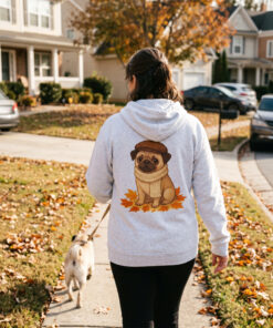 Sir Reginald Pugsley Lightweight Pullover Hoodie | Pugsley Hoodie - Image 7