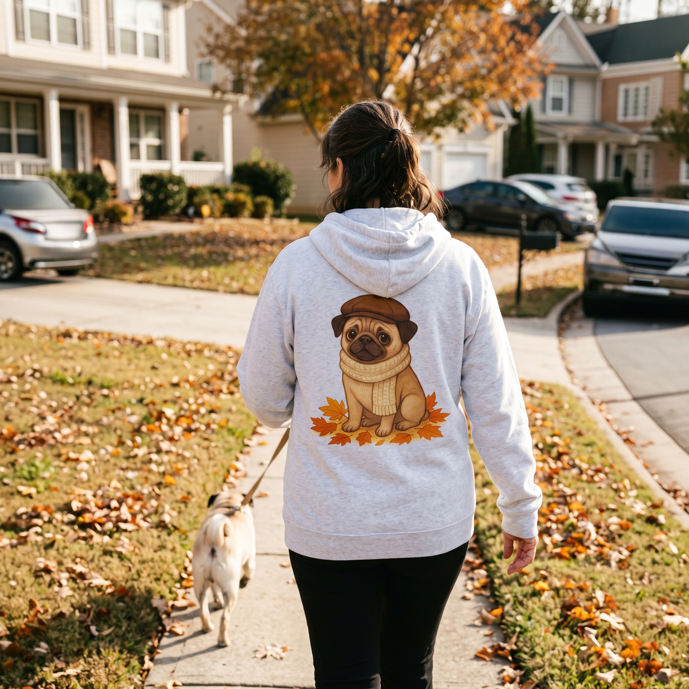 Sir Reginald Pugsley Lightweight Pullover Hoodie | Pugsley Hoodie - Image 7