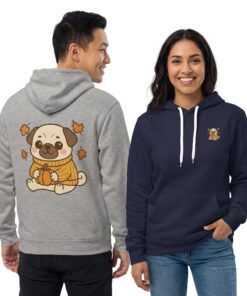 Pumpkin Patch Pug Lightweight Pullover Hoodie | Pug Hoodie