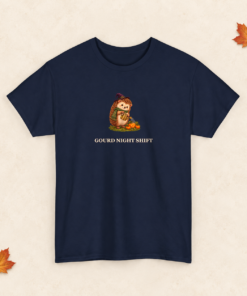 Mabel the Moonlit Hedgehog Halloween T-Shirt | Gourd Night Shift