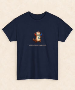 Otto Snuggleton Holiday Otter T-Shirt | Warm Wishes Cold Paws