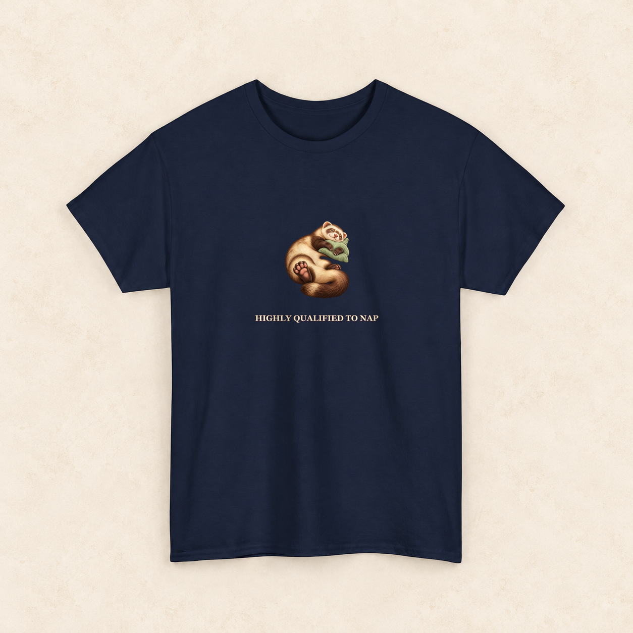 Noodle Snoozebottom Ferret T-Shirt | Highly Qualified to Nap