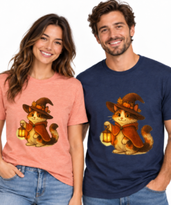 Willow the Harvest Witch Unisex Jersey T-Shirt | Harvest Witch Cat Tee