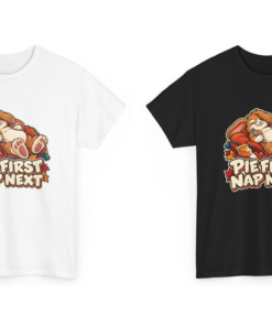 Pecan Snoozeworth Thanksgiving Rabbit T-Shirt | Pie First Nap Next