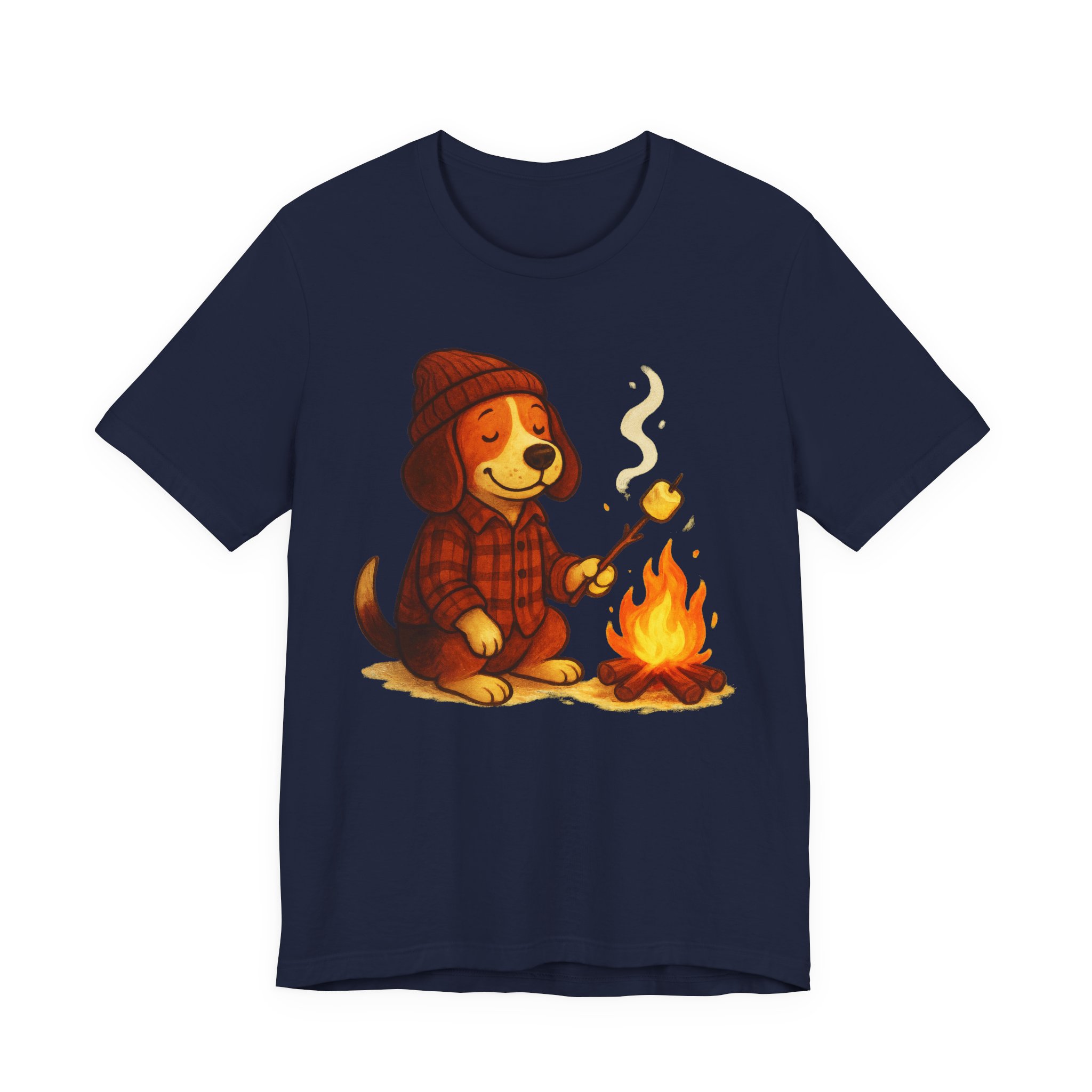 Baxter the Bonfire Beagle Unisex Jersey T-Shirt | Beagle Tee - Image 26