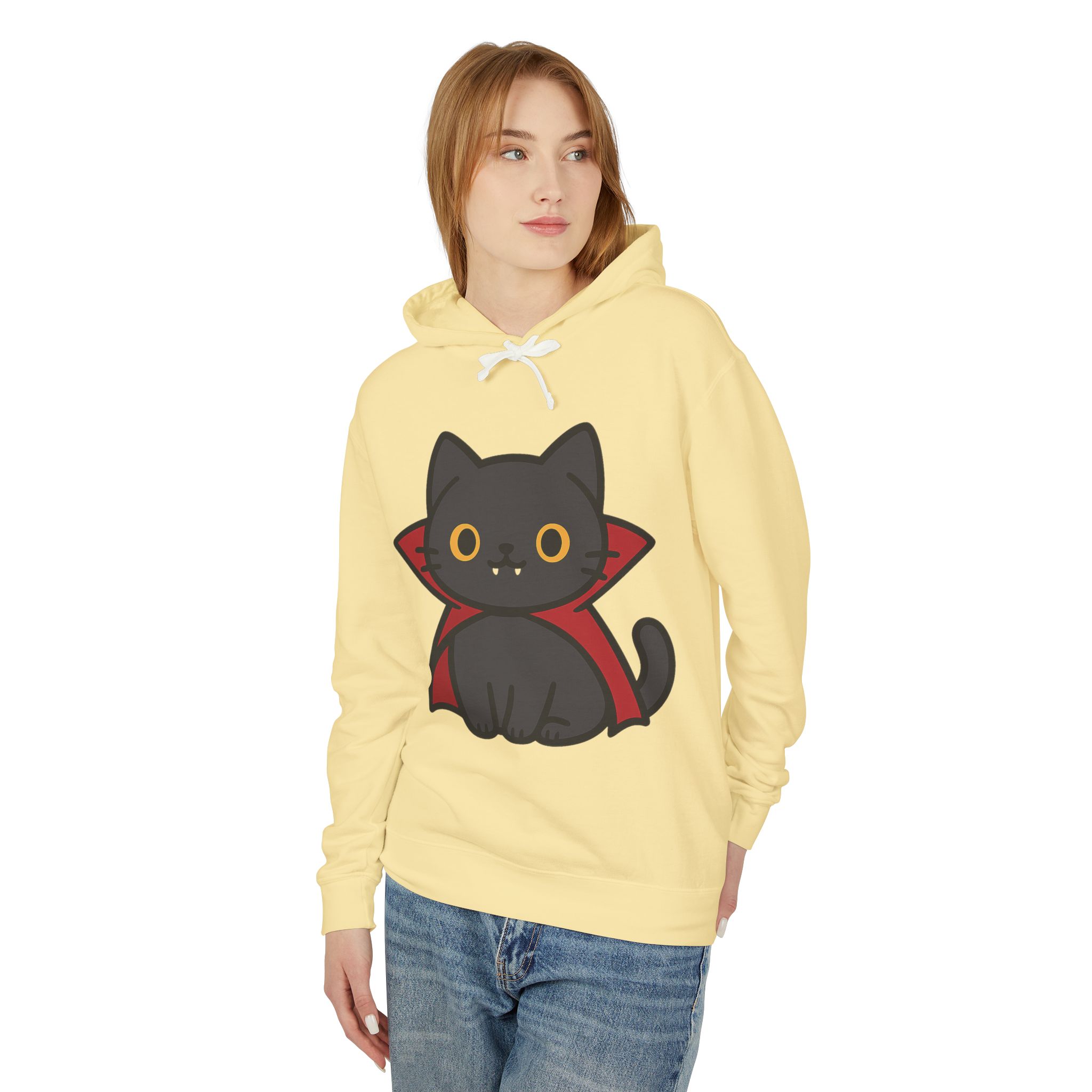 Count Purrcula Lightweight Pullover Hoodie | Count Purrcula Hoodie - Image 29