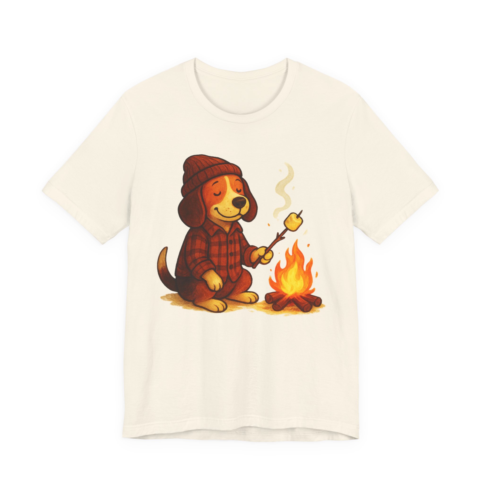 Baxter the Bonfire Beagle Unisex Jersey T-Shirt | Beagle Tee - Image 10